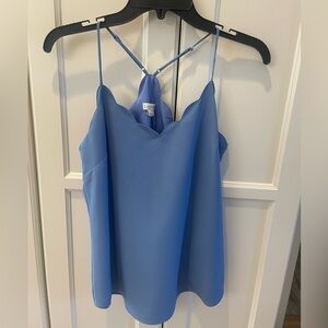 J Crew Scalloped tank top | periwinkle | size 2 | adjustable straps| worn twice